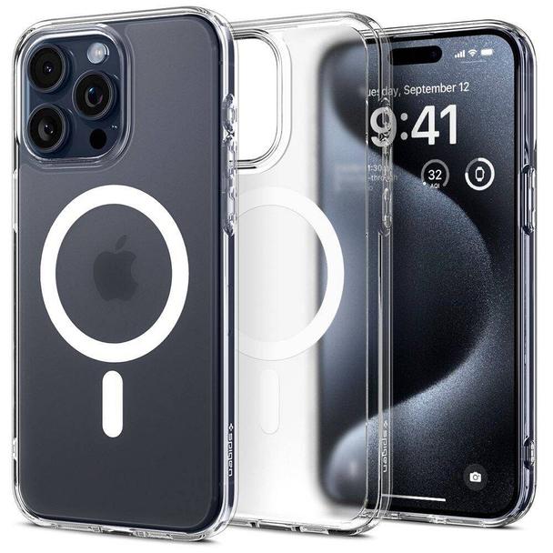 SPIGEN futerał ULTRA HYBRID MAG kompatybilny z MagSafe do IPHONE 16 Pro frost clear