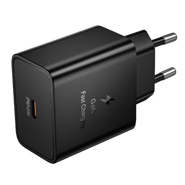 Ładowarka sieciowa do telefonu Hoco USB C QC PD 45W N77 czarna