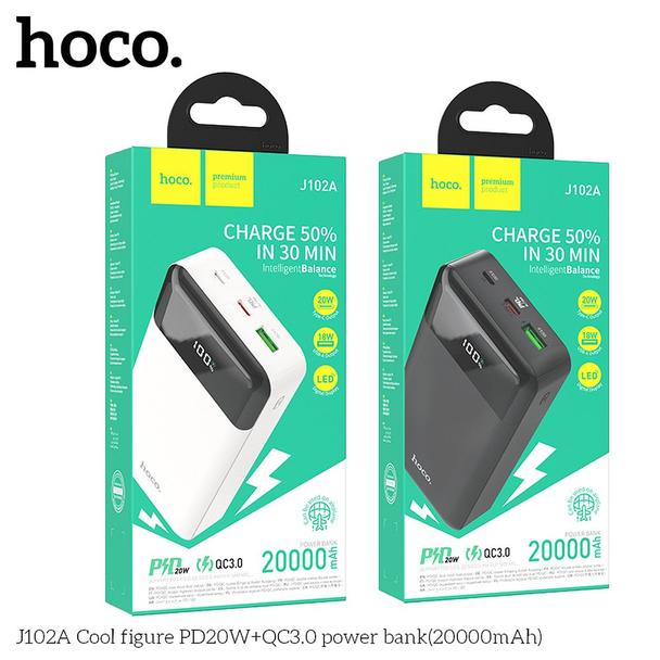 Powerbank Hoco 20000 mAh QC3.0 PD 3A 20W J102A biały