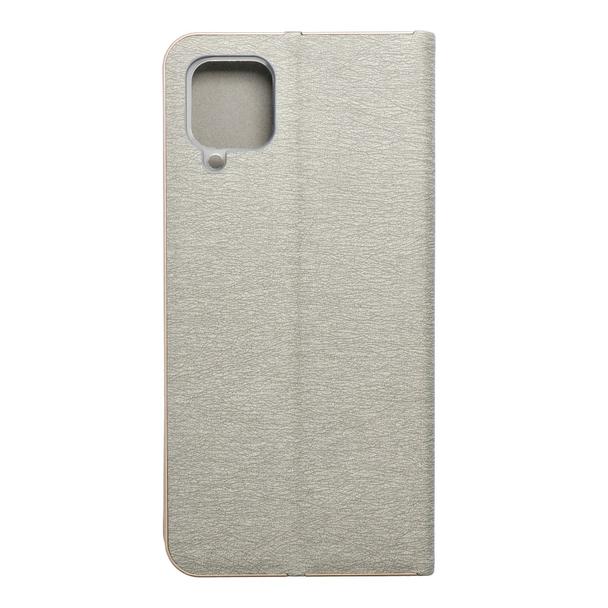 Etui z klapką na Samsung A12 / M12 Luna Book Gold srebrne