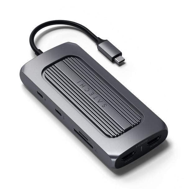 Adapter HUB 8w1 USB C Satechi ST-UCMXAM szary