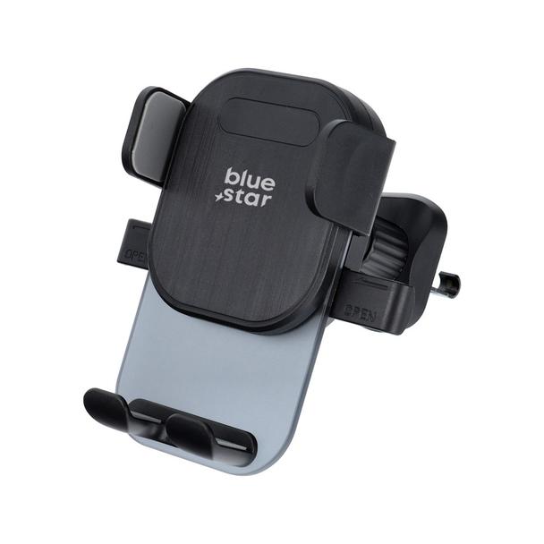 Uchwyt na telefon do samochodu uniwersalny Blue Star Auto Lock X2 do kratki czarny