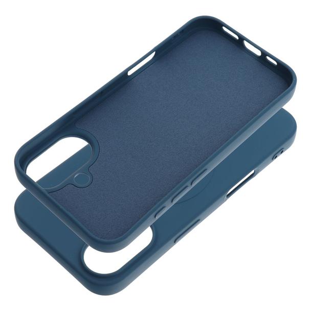 Futerał do iPhone 16 Silicone Mag Cover zgodny z MagSafe (big hole) niebieski