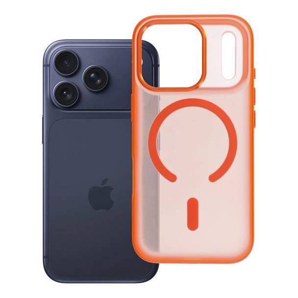 Etui na iPhone 18 Pro / 17 Pro Flexline Mag Cover zgodne z MagSafe pomarańczowe