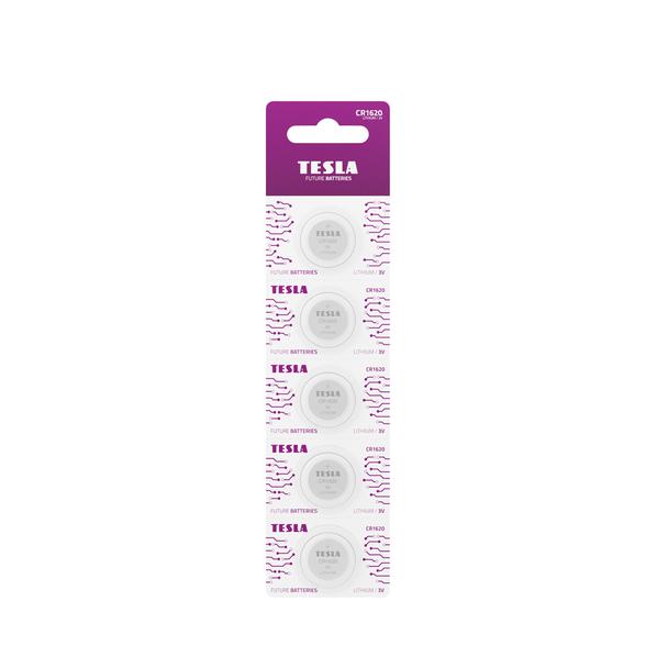 TESLA bateria litowa CR1620 [5x120] 3V 5 szt