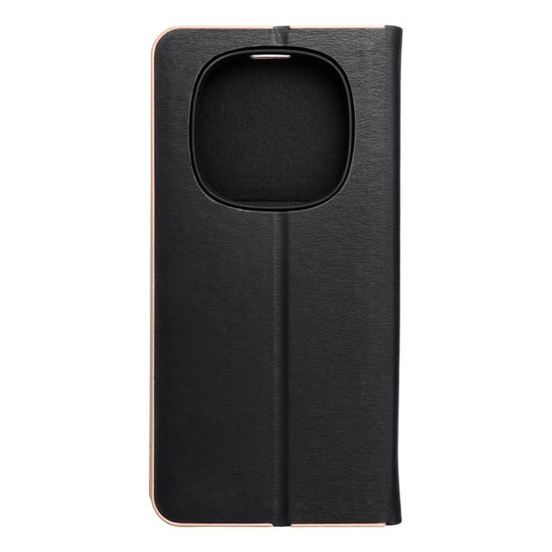 Etui z klapką na Xiaomi Redmi NOTE 14 PRO 4G Luna Book Gold czarne