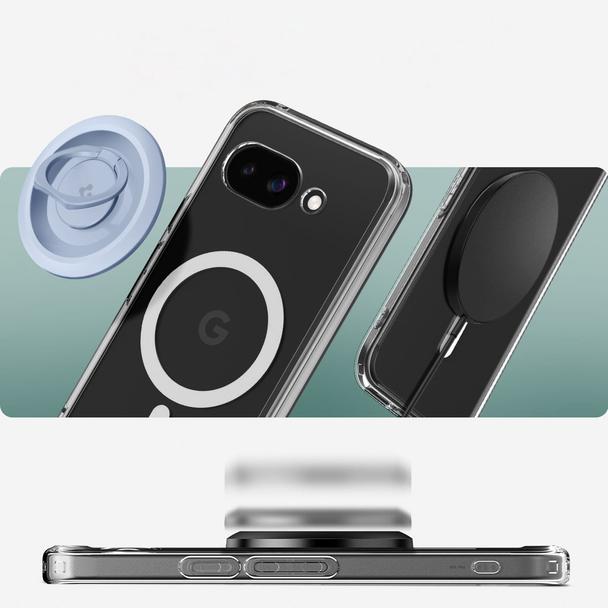 SPIGEN futerał ULTRA HYBRID MAG kompatybilny z MagSafe do GOOGLE PIXEL 9A clear/white