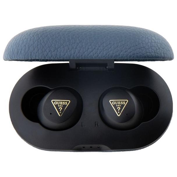 GUESS słuchawki bezprzewodowe bluetooth TWS ENC GUTWSPGTSPSB (PU Grainee Classic Logo) niebieskie