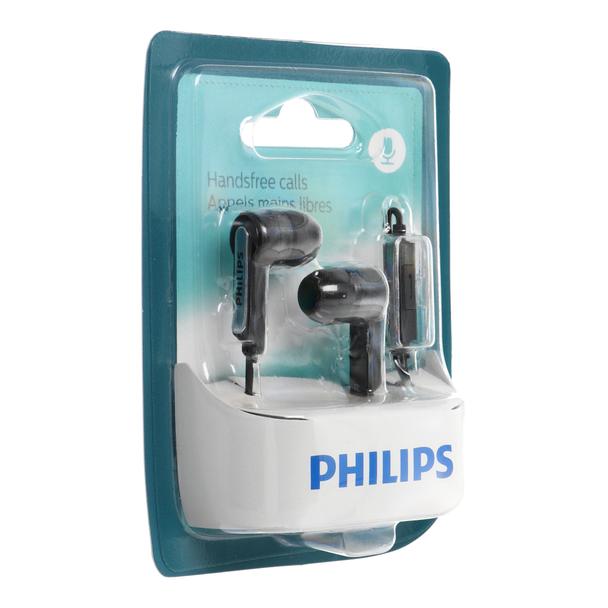 Słuchawki przewodowe z pilotem i mikrofonem jack 3,5mm PHILIPS SHE1405BK/10 czarny