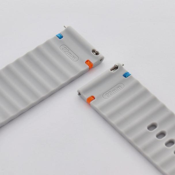 Pasek do zegarka 22 mm Titmo Strap S3 silicone szary