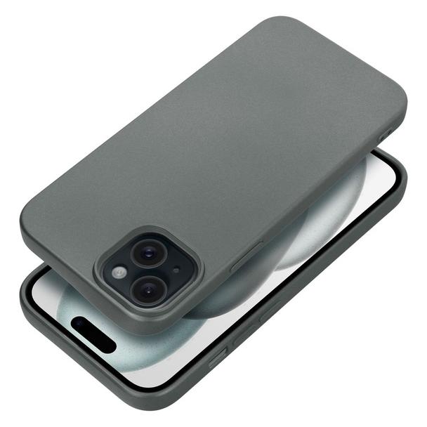 Futerał do iPhone 15 PLUS Metallic szary