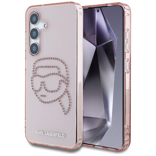 KARL LAGERFELD futerał do SAMSUNG S25 KLHCS25SHKHDCELP (IML Rhinestones K Head) różowy