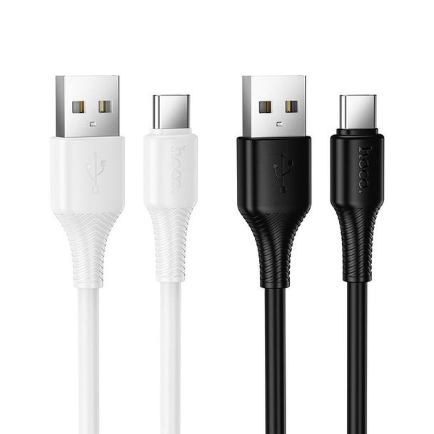 Kabel USB A do USB C Hoco 3A 1 m X120 czarny