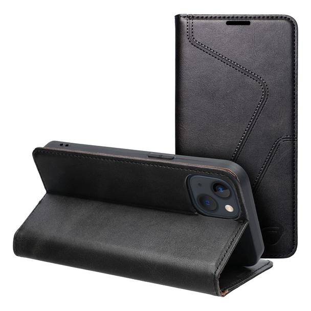Pokrowiec na iPhone 13 Forcell F-Protect RFID Blocker Book czarny
