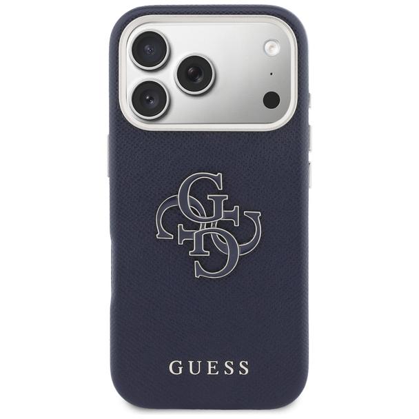 GUESS futerał do IPHONE 17 Pro Max GUHCP17X5PS4RGGB (PU FW Resin Logo) niebieski