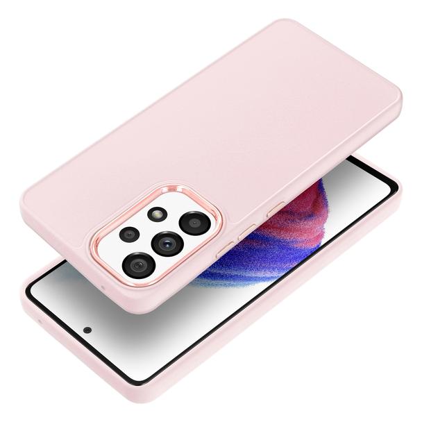 Futerał do Samsung A53 5G Frame pudrowy róż