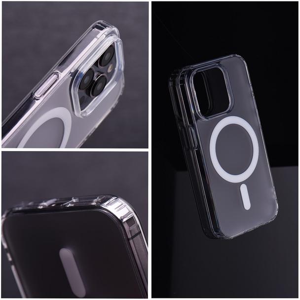 Futerał do iPhone 15 PLUS Frost Mag Cover zgodny z MagSafe transparentny zmrożony