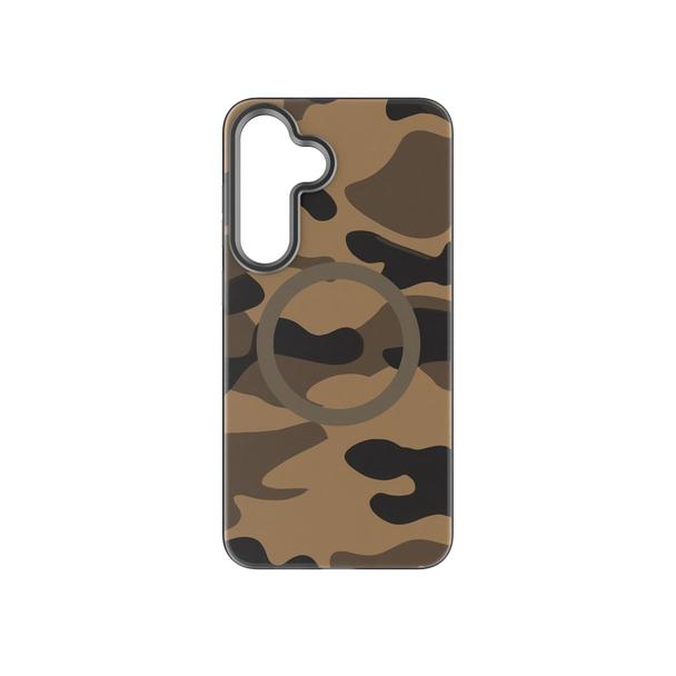 Etui na Samsung S25 PLUS Forcell F-Protect Levels Dual Layer 4D technology zgodne z MagSafe Military Drop-Test desert camo