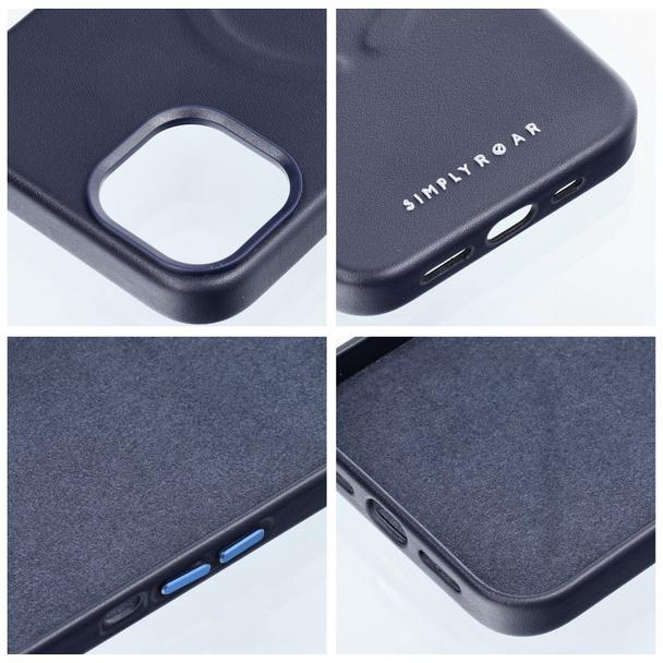 ROAR futerał LEATHER MAG kompatybilny z MagSafe do IPHONE 14 Pro Max Granatowy