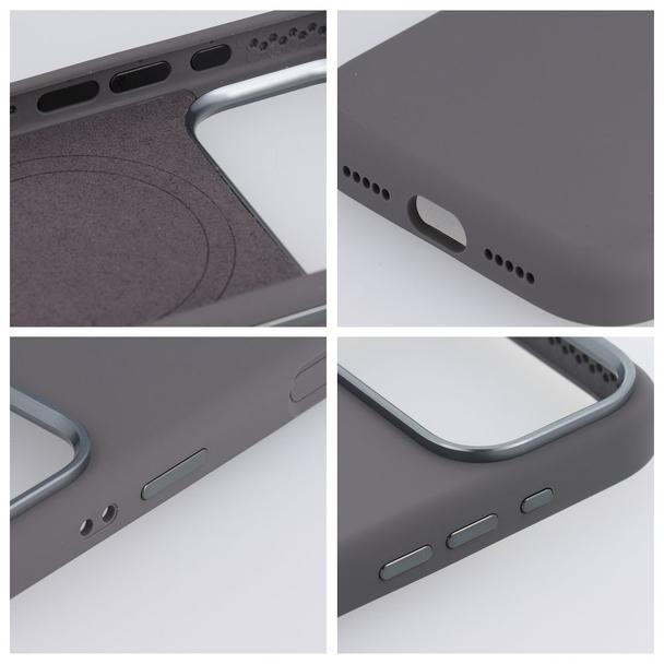Etui na Samsung S26 Forcell F-Protect Frame Premium zgodne z MagSafe szare 0INT