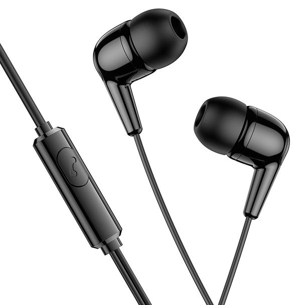 Słuchawki przewodowe douszne Jack 3,5 mm Hoco M97 czarne