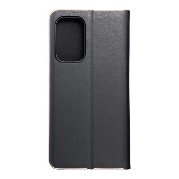 Etui z klapką na Samsung A53 5G Luna Book Gold czarne
