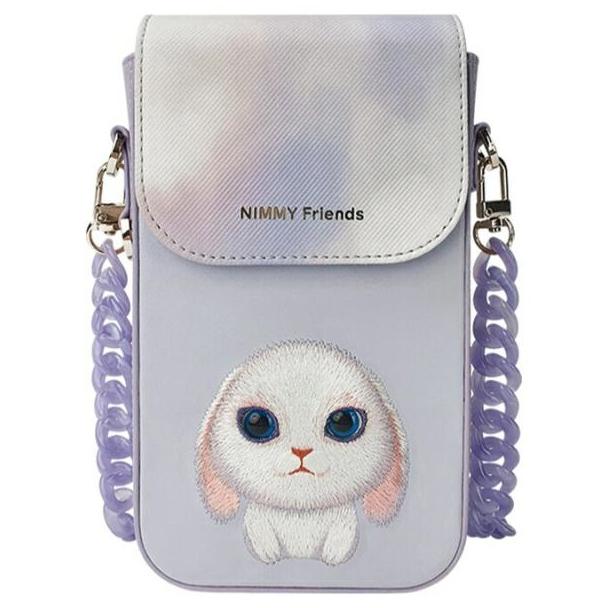 NIMMY torebka na telefon BIG EYED PET 2.0 Rabbit fioletowa