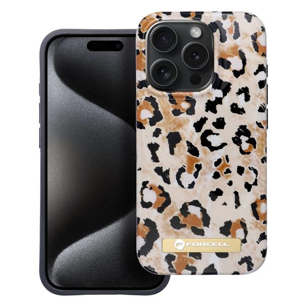 Etui na iPhone 15 Forcell F-Protect Mirage zgodny z MagSafe wild panther