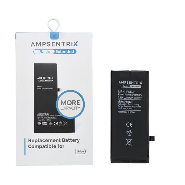 AmpSentrix Basic bateria do iPhone SE 2020 (zwiększona pojemność 2250 mAh)