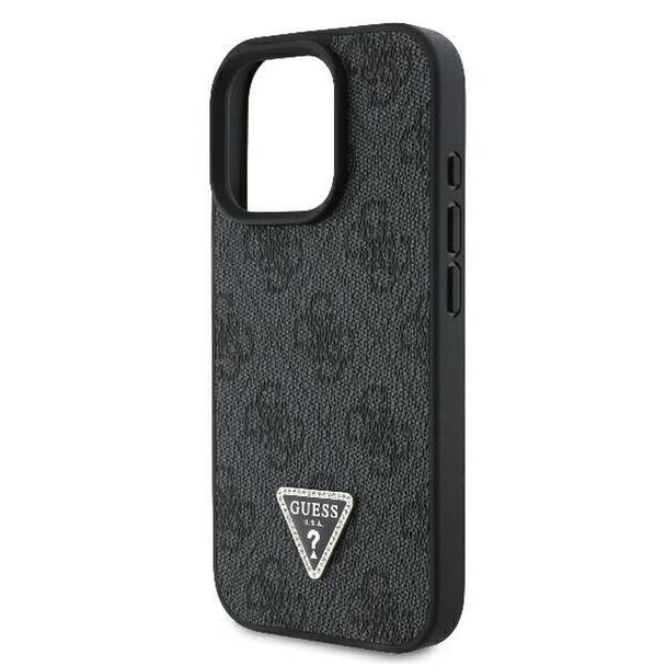 GUESS futerał do IPHONE 16 Pro Max GUHCP16XP4TDPK (PU Leather 4G Triangle Strass) czarny