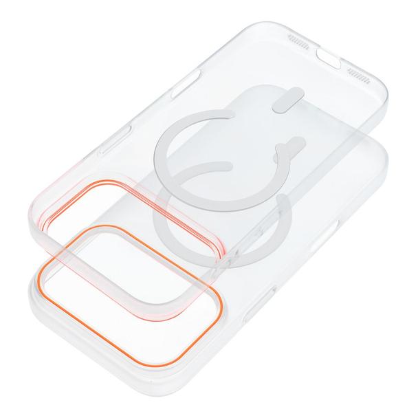 Etui na iPhone 18 Pro / 17 Pro Go Orange zgodne z MagSafe transparentne