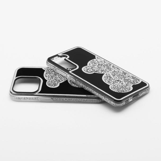 Etui na Samsung S25 FE / S26 FE Teddy Bear srebrne