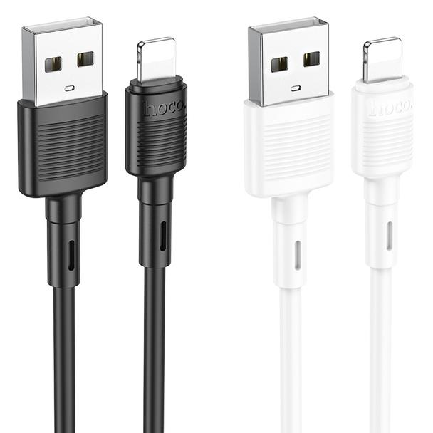 Kabel USB A do Lightning Hoco 2,4A 1 m X83 biały