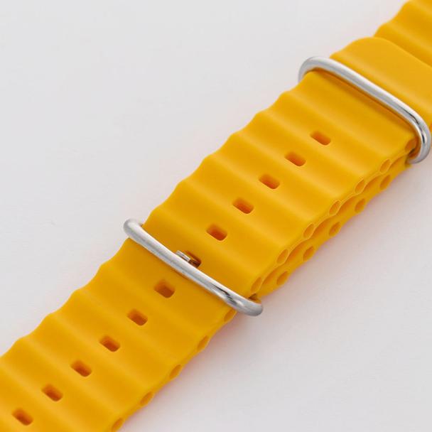 Pasek do zegarka 22 mm Titmo Strap S2 silicone żółty