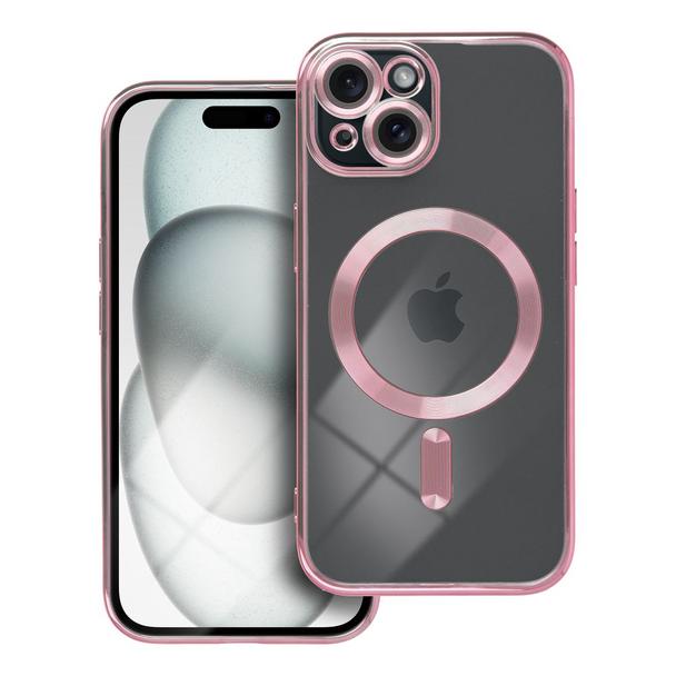 Futerał do iPhone 15 Electro Mag Cover zgodny z MagSafe złoty róż