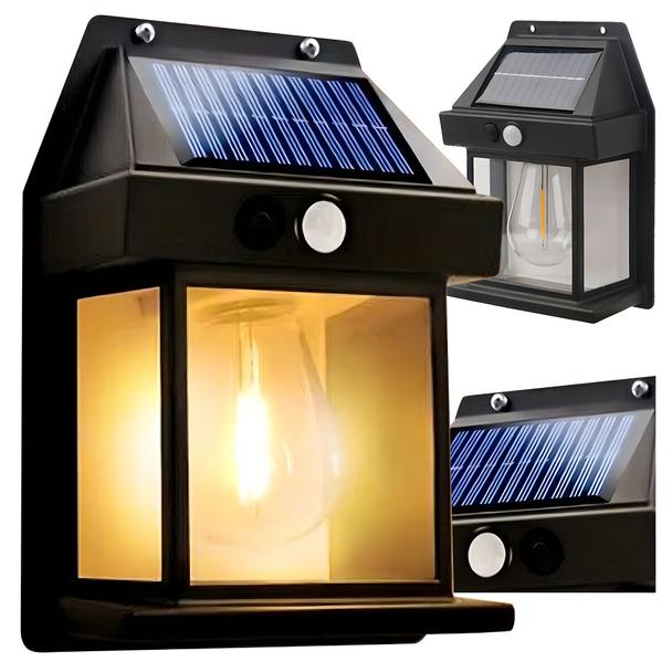 Lampa solarna LED do ogrodu elewacyjna RC-K-1536 czarna