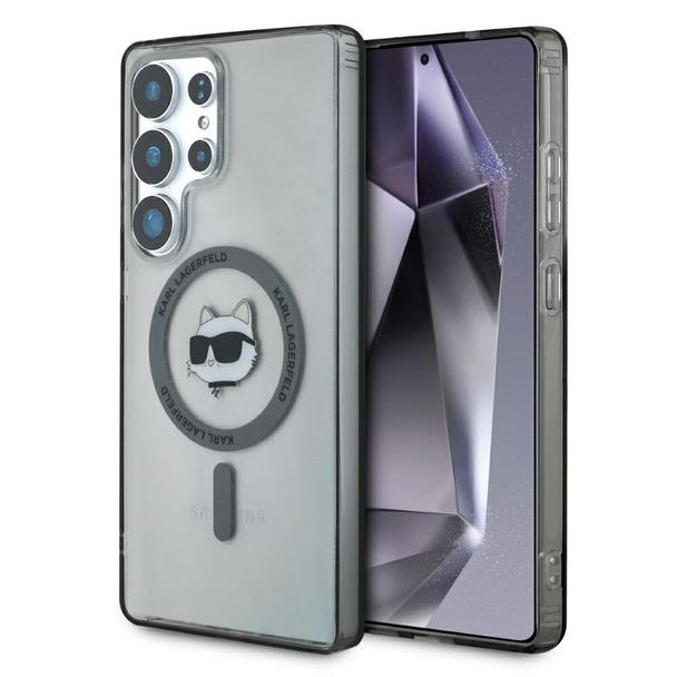 KARL LAGERFELD futerał do SAMSUNG S25 Ultra KLHMS25LHLSCHK (Magnetic IML Metal Choupette Head) czarny