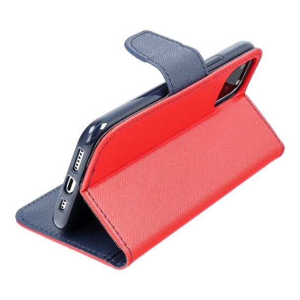 Etui z klapką na iPhone 15 PRO MAX Fancy Book czerwono-granatowe