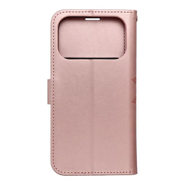 Etui z klapką na iPhone 17 PRO Mezzo Book mandala złoto-różowe