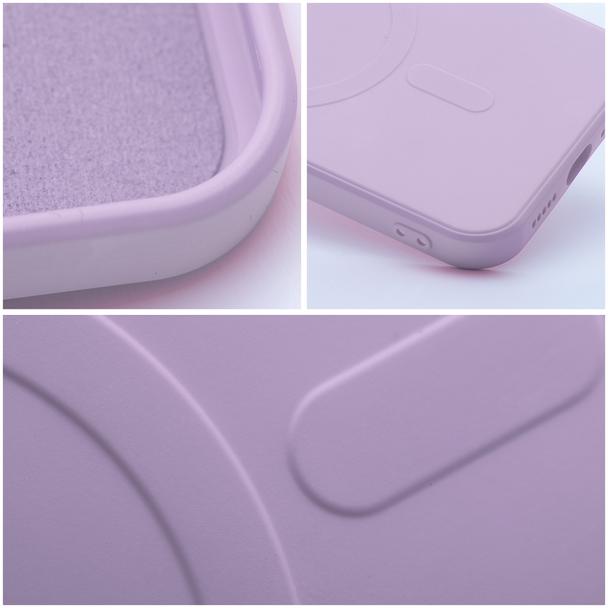 Etui na Samsung S26 FE Silicone Mag Cover zgodne z MagSafe (camera protection) różowe
