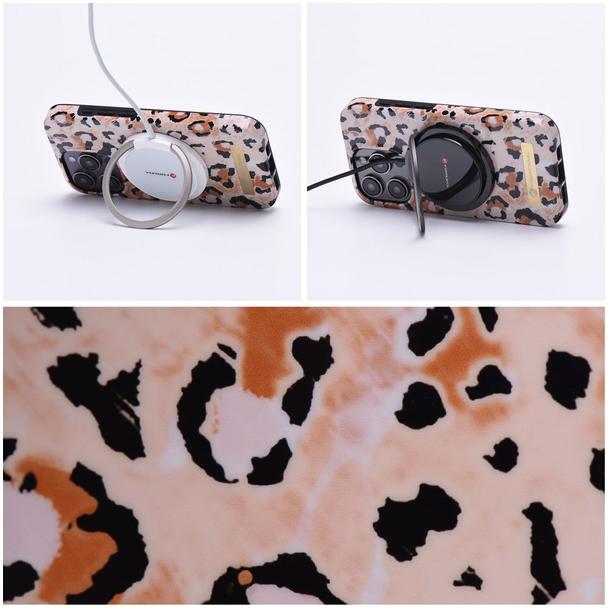 Etui na iPhone 15 Forcell F-Protect Mirage zgodny z MagSafe wild panther