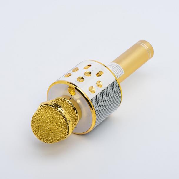Mikrofon multimedialny karaoke CR58S HQ złoty