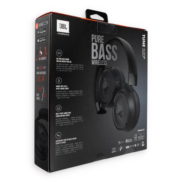 Słuchawki bezprzewodowe nauszne JBL Tune 520BT czarne