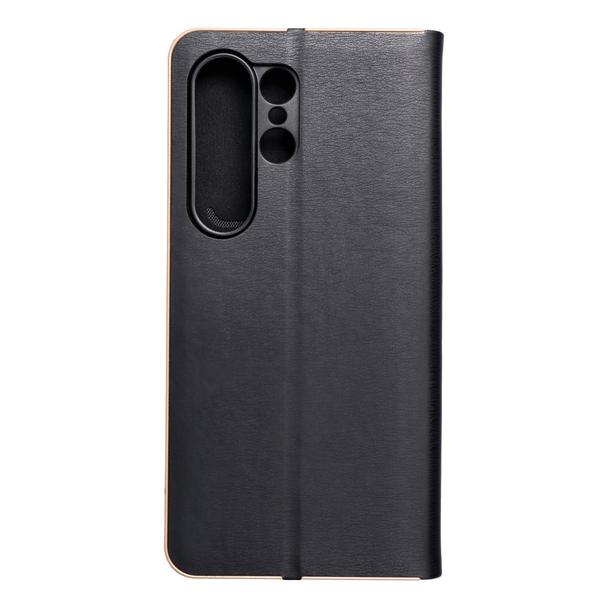 Etui z klapką na Samsung S24 ULTRA Luna Book Gold czarne