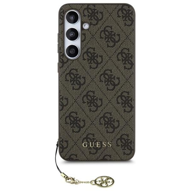 GUESS futerał do SAMSUNG S24 FE GUHCS24FEGF4GBR (HC PU 4G Charm) brązowy