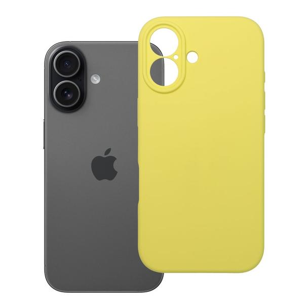 Futerał do iPhone 17 Silicone 2mm żółty