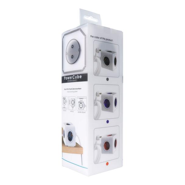 Listwa sieciowa kostka 5 gniazd max 3680W z kablem zasilającym 1,4m E03 biała