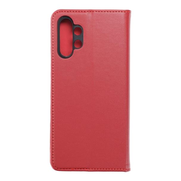 Etui z klapką na Samsung A13 4G Smart Pro Book skórzane bordowe