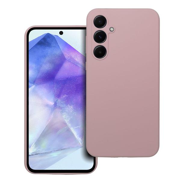 Futerał do Samsung A55 5G Silicone 2mm pudrowy róż