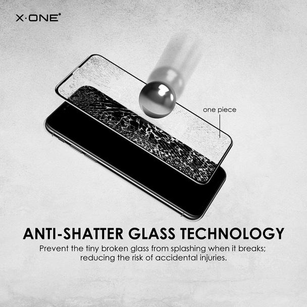 Szkło hartowane do iPhone 16 PRO MAX / 17 PRO MAX X-One Full Cover Extra Strong Matowe (full glue) czarne